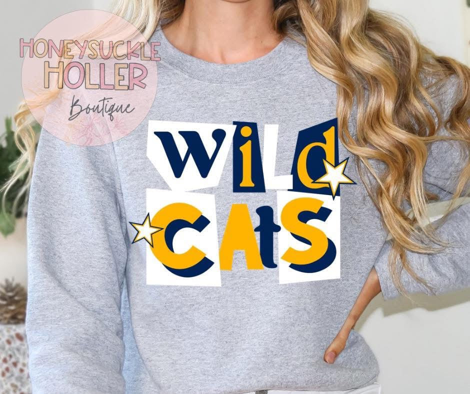 Collage Letters - Wildcats