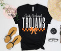 Checkered Pride with Bow - Crab Orchard Trojans