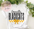 Checkered Pride- Blackcats (White with black and yellow)
