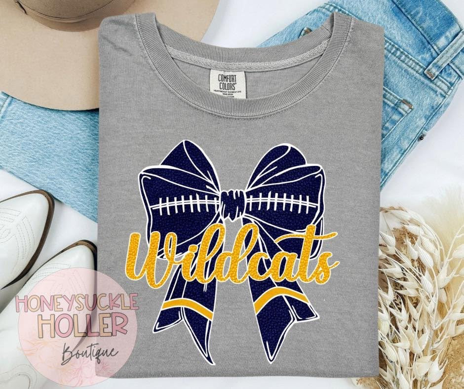 Football bow - Wildcats