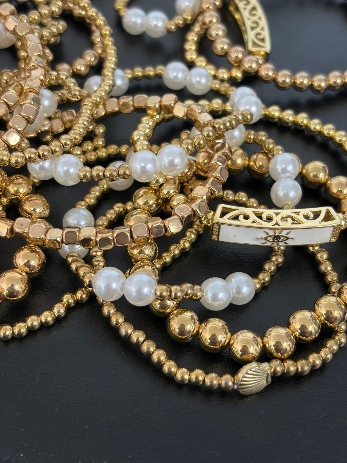 Mystery Gold Beaded Bracelets