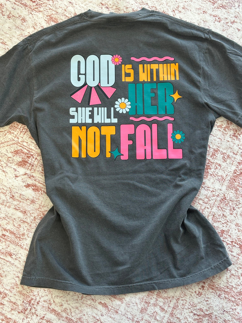 God is within her she will not fail. Front and back graphic product image 1