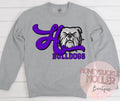 Retro Initial H Bulldog