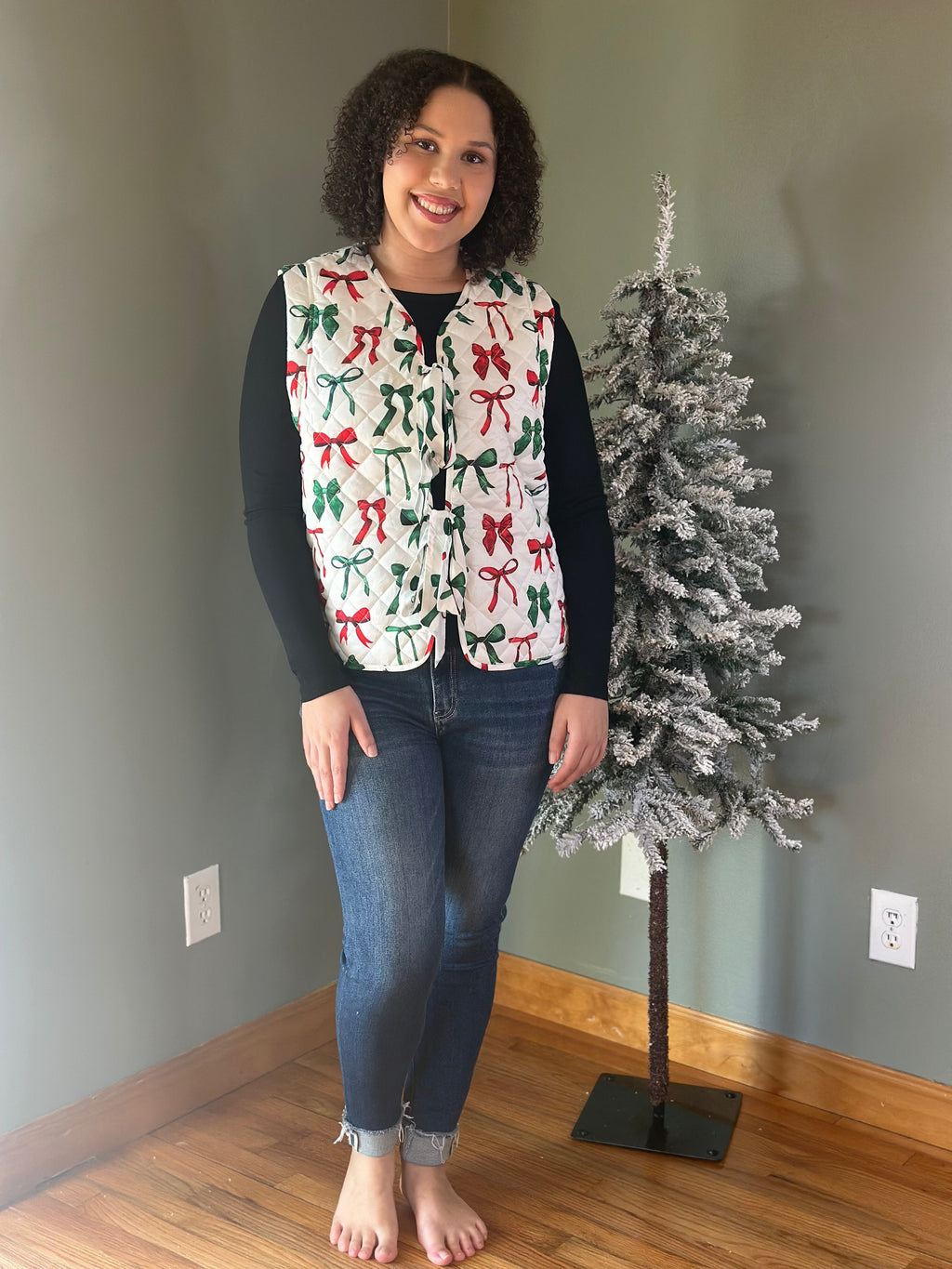 Holly Jolly Quilted Vest