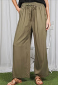 Casual Flowy Wide Leg Elastic Waist