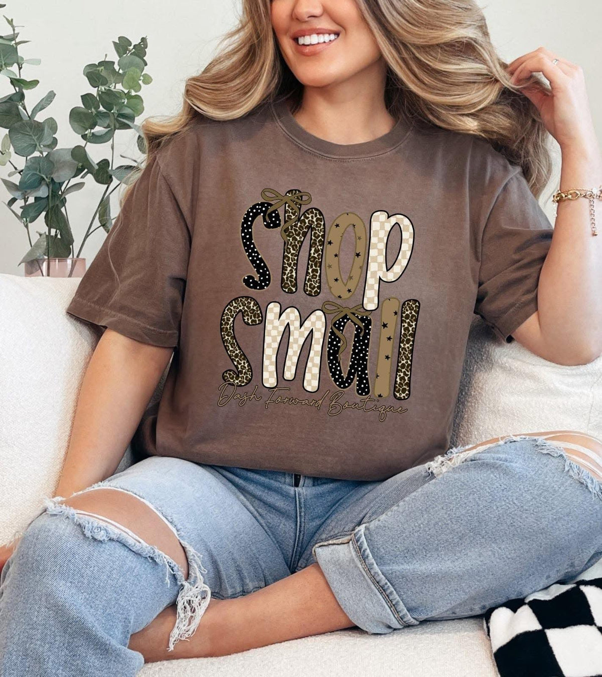 Custom Cheetah Brown Shop Small