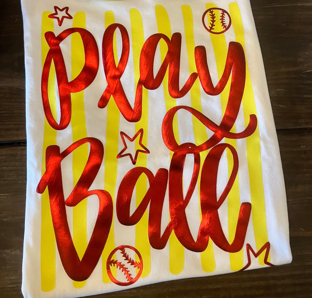 Play Ball DTF / Puff Vinyl Graphic Design product image 3