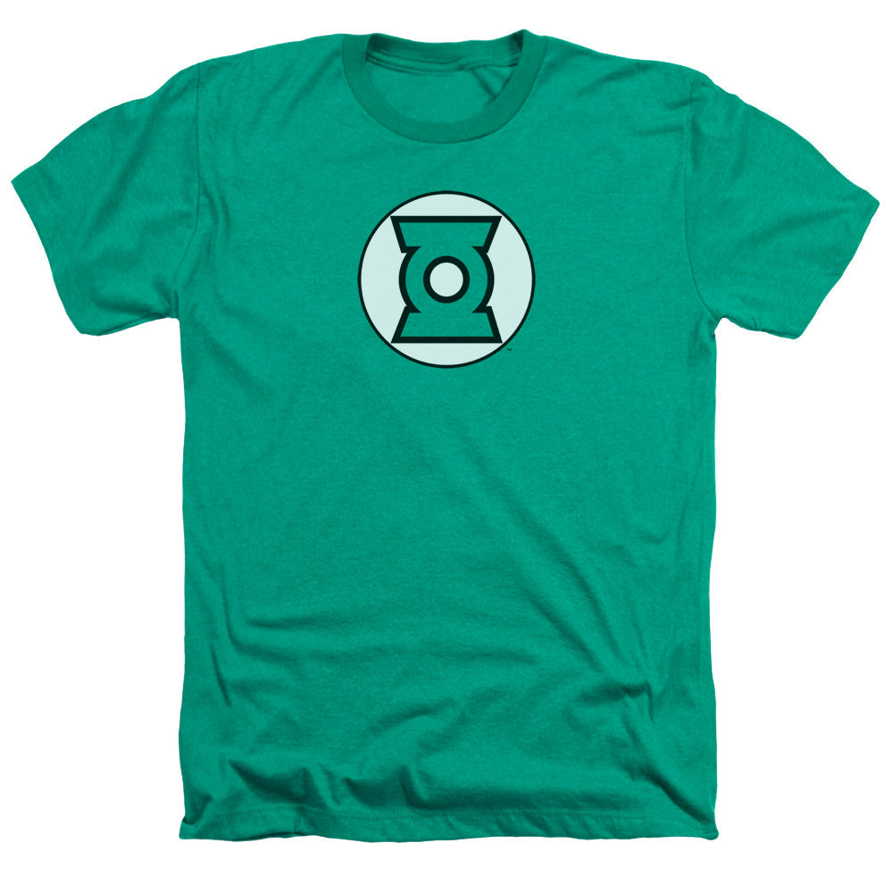 JLA - Green Lantern Logo Adult Regular Fit Heather Short product image 1