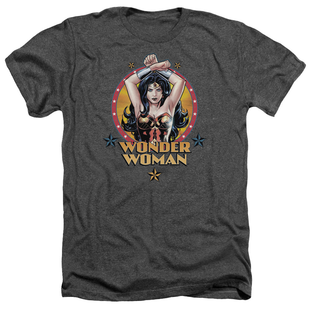 JLA - Powerful Woman Adult Regular Fit Heather Short Sleeve product image 1