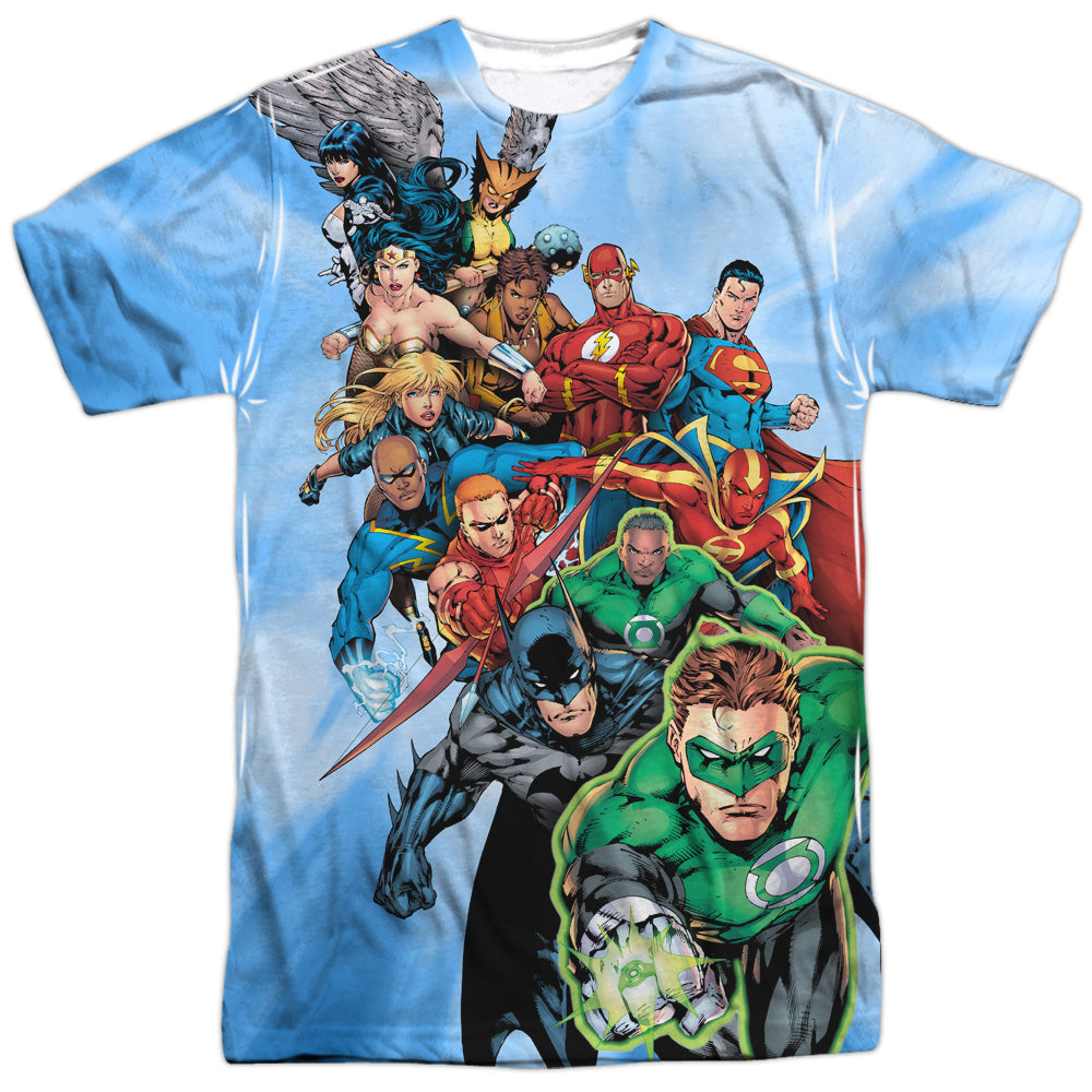 JLA - Heroes Unite Adult Regular Fit Short Sleeve 100% Poly product image 1
