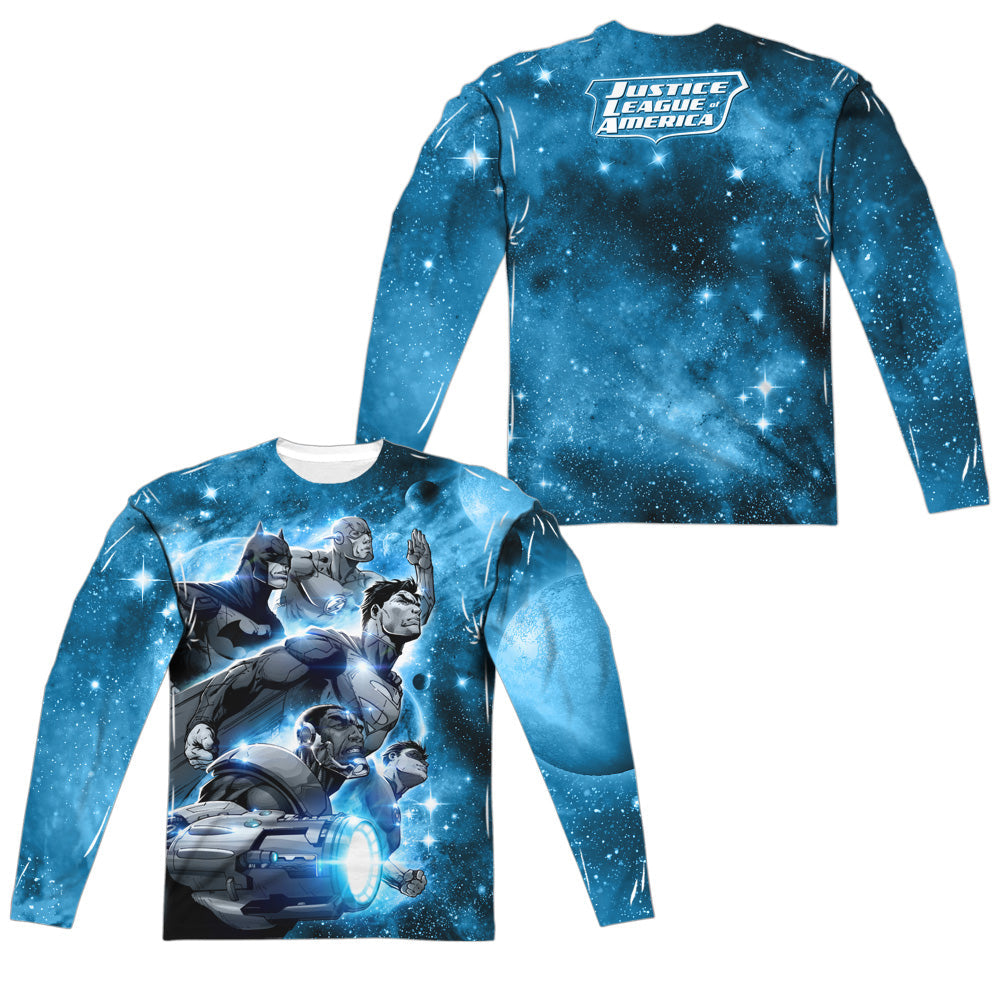 JLA - Atmospheric (Front - Back Print) L - S Adult Poly Crew product image 1