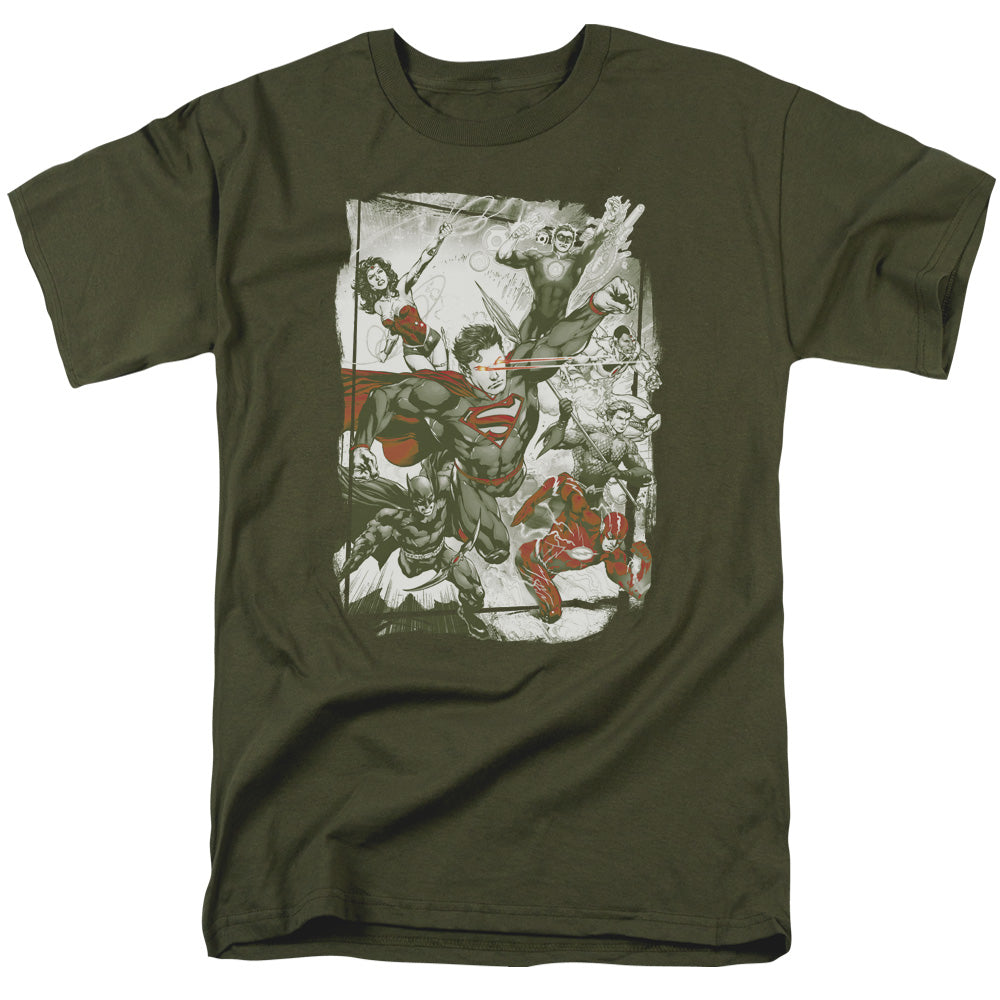 JLA - Green And Red Adult Regular Fit Short Sleeve product image 1