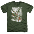 JLA - Green And Red Adult Regular Fit Heather Short Sleeve product image 1