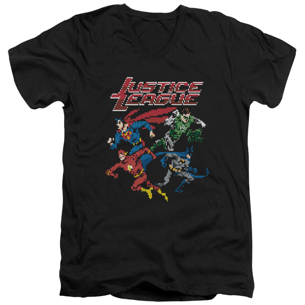 JLA - Pixel League Adult Slim Fit V Neck Cotton product image 1