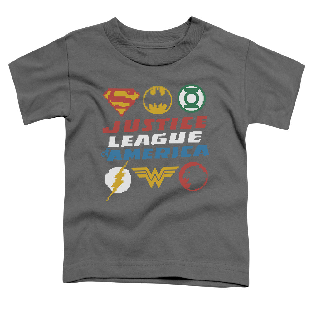 JLA - Pixel Logos Toddler Short Sleeve product image 1
