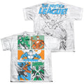 JLA - Justice Panels (Front - Back Print) Youth Short product image 1