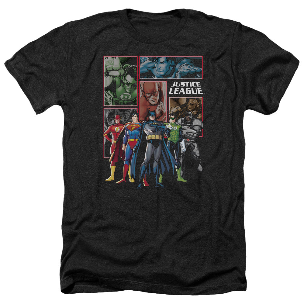 JLA - New Panels Adult Regular Fit Heather Short Sleeve product image 1