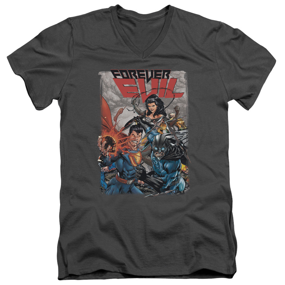 JLA - Crime Syndicate Adult Slim Fit V Neck Cotton product image 1
