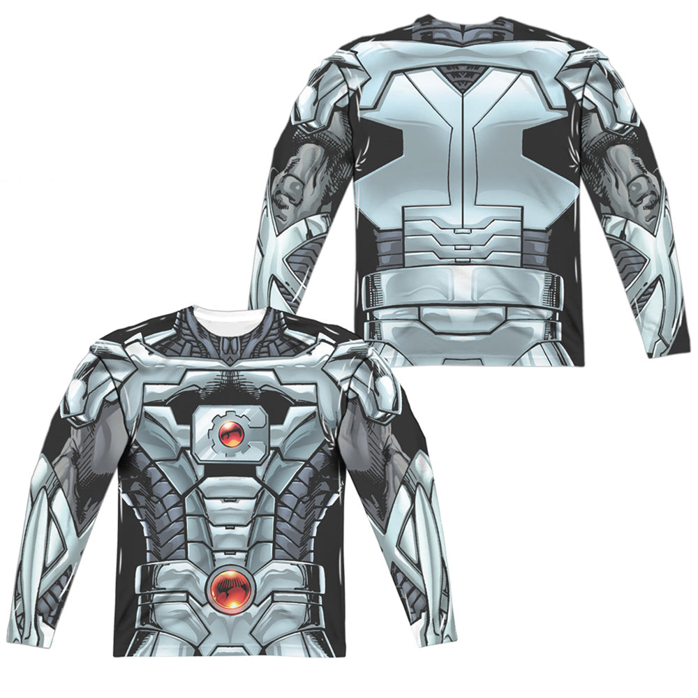 JLA - Cyborg (Front - Back Print) L - S Adult Poly Crew product image 1
