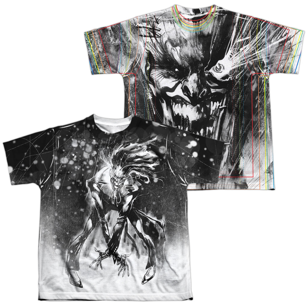 JLA - Sketchy Joker (Front - Back Print) Youth Short Sleeve product image 1