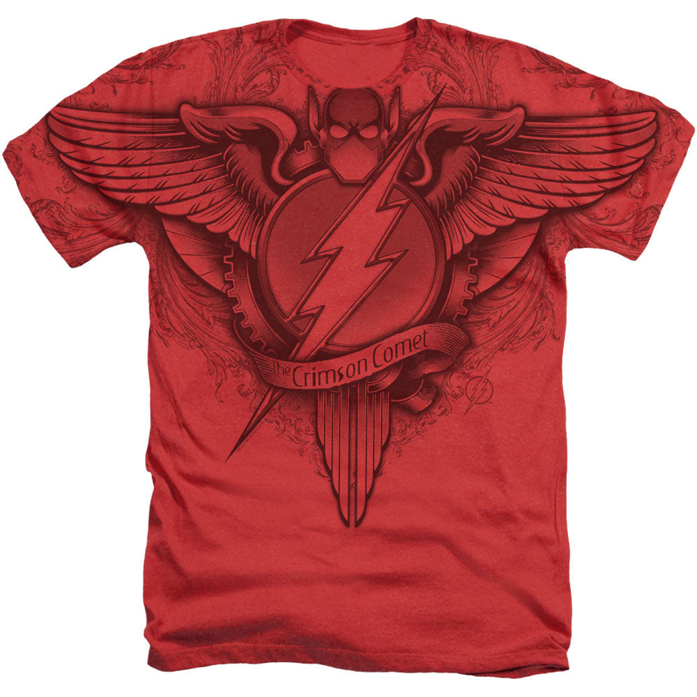 JLA - Flash Winged Logo Adult Regular Fit Heather Short product image 1