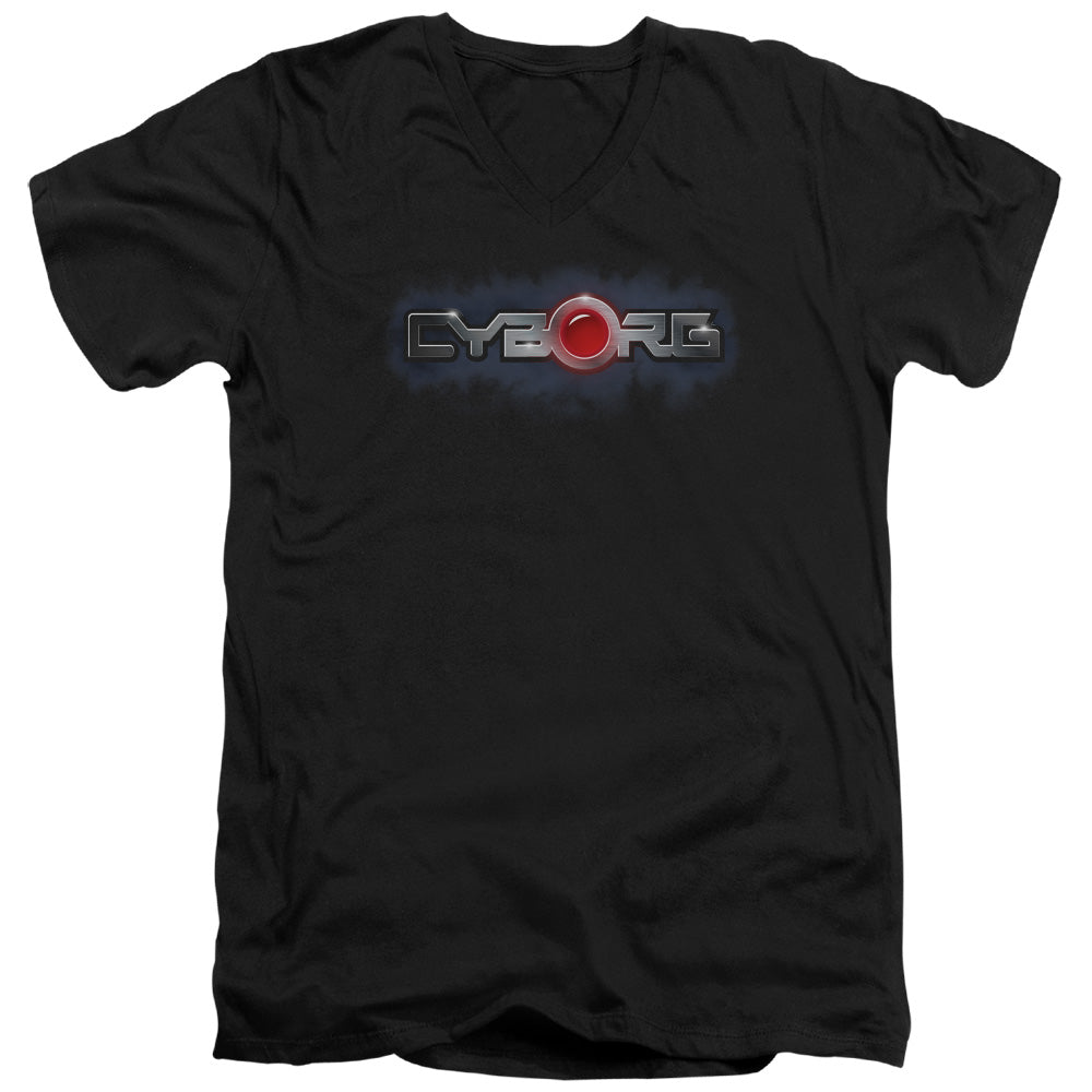JLA - Cyborg Title Adult Slim Fit V Neck Cotton product image 1