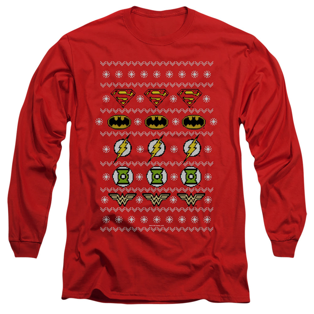 JLA - Justice Shields Christmas Sweater Adult Long Sleeve product image 1