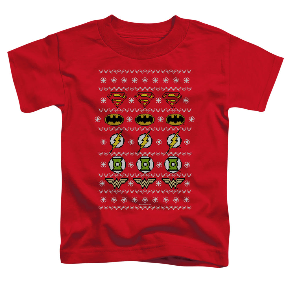 JLA - Justice Shields Christmas Sweater Toddler Short Sleeve product image 1