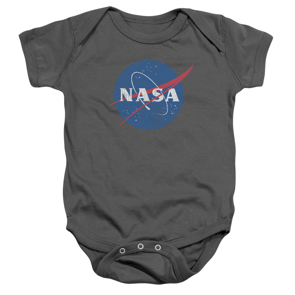 NASA Meatball Logo Distressed Infant Snapsuit