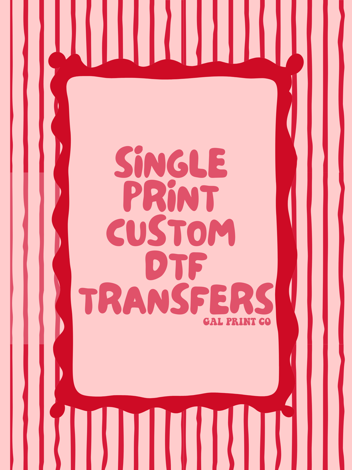 Upload your own file single print transfer