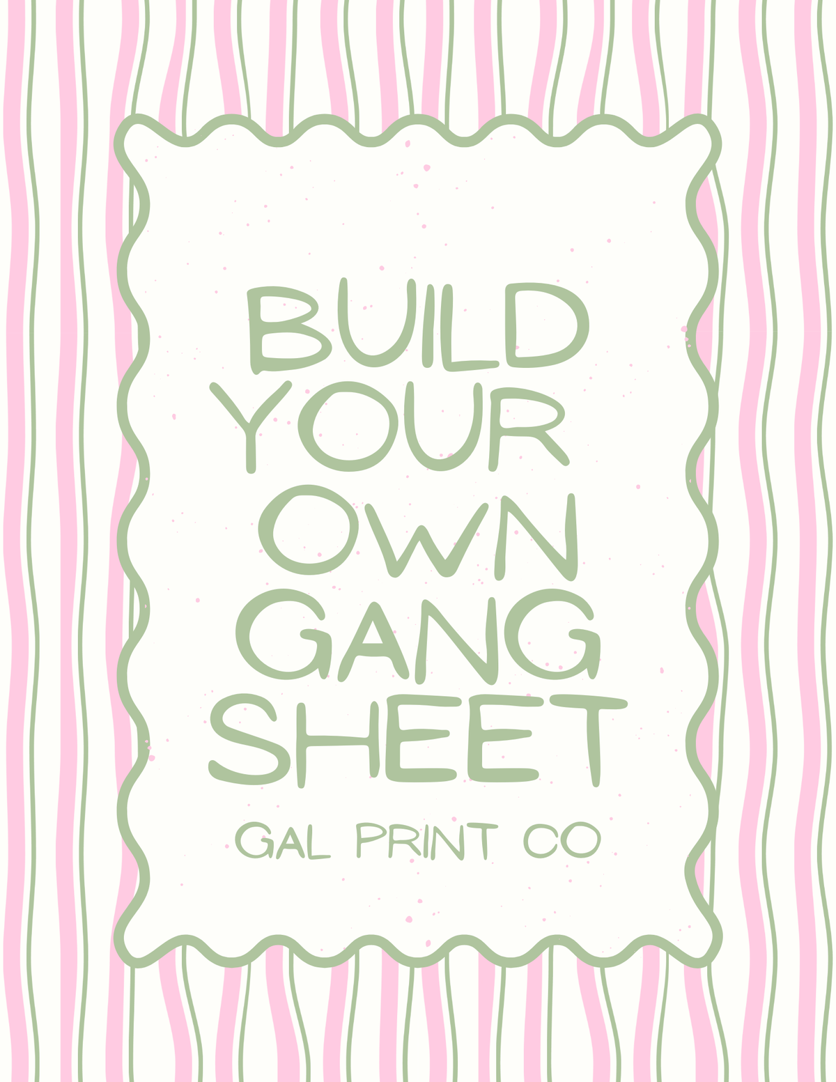CUSTOM DTF GANG SHEET - BUILD YOUR OWN - 7-10 BUSINESS DAY TURNAROUND