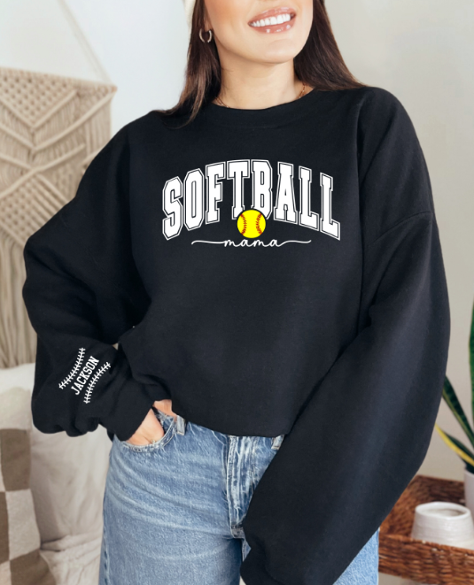 Custom Sport Mom Name Sleeve DTF Top product image 6