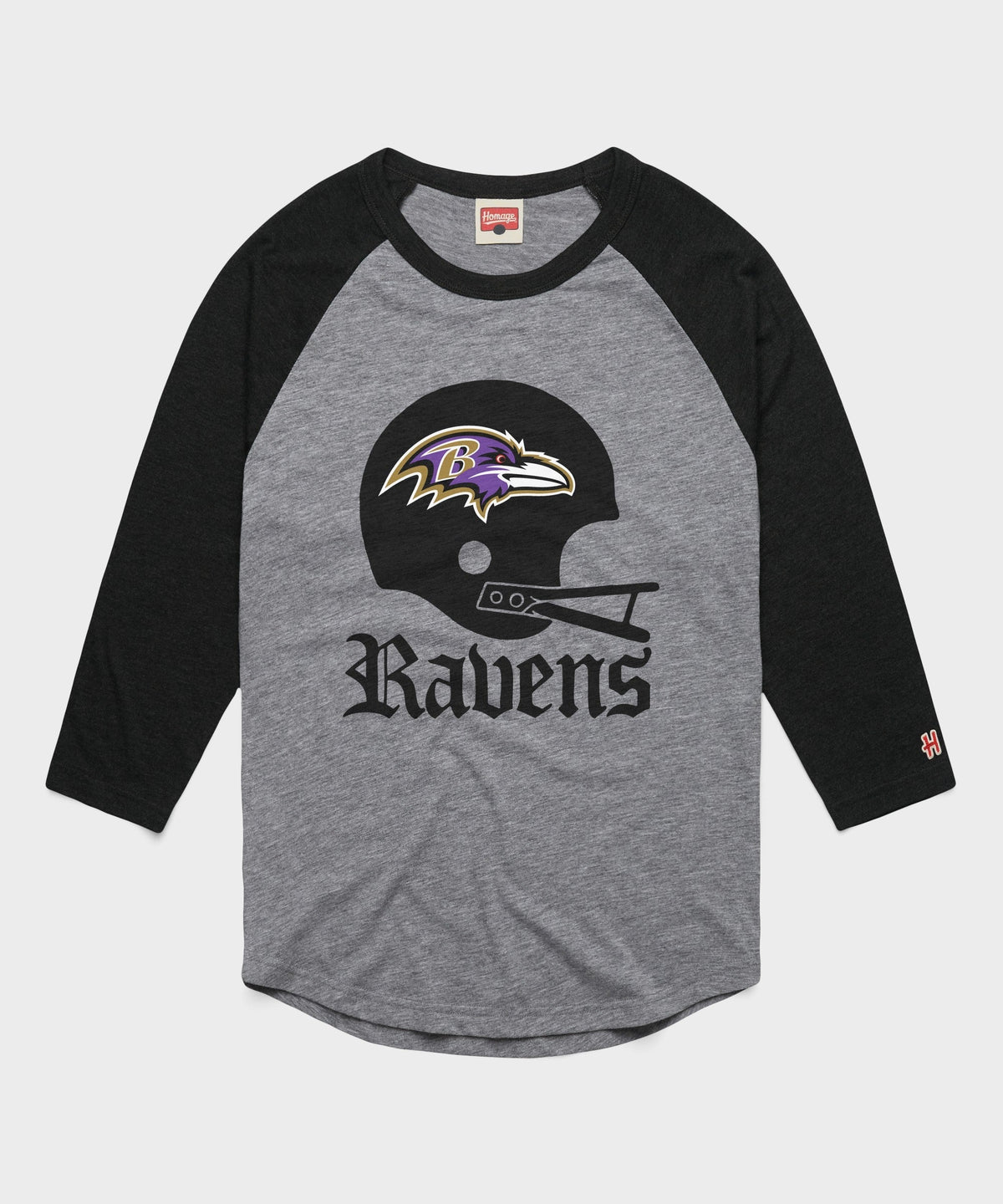Baltimore Ravens Big Helmet Raglan product image 1