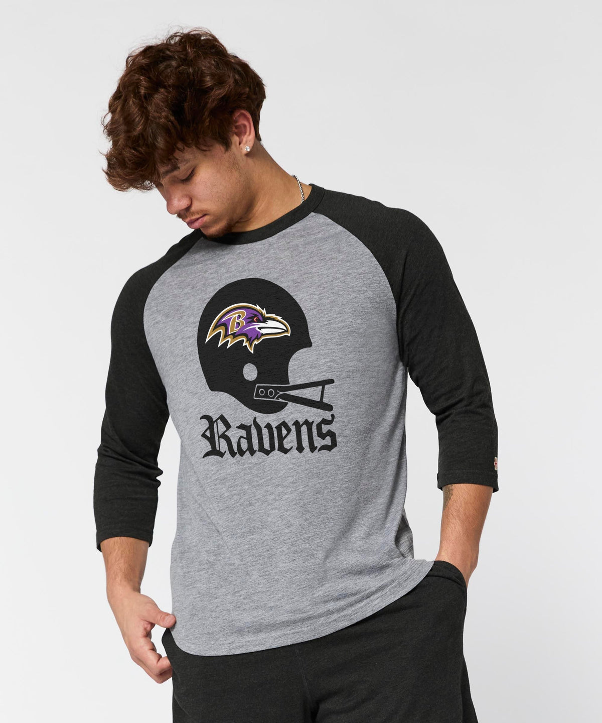 Baltimore Ravens Big Helmet Raglan product image 3