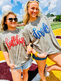 Camo Team Fancy Cursive GAME120 Puff Graphic
