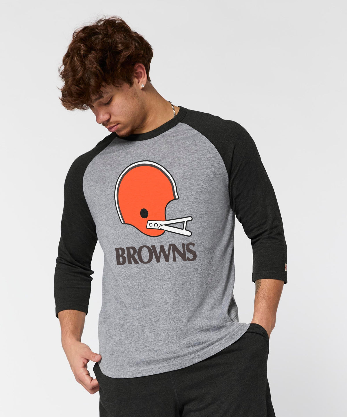 Cleveland Browns Big Helmet Raglan product image 3