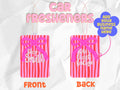 Shop small bow custom business name car fresheners : Cupcake