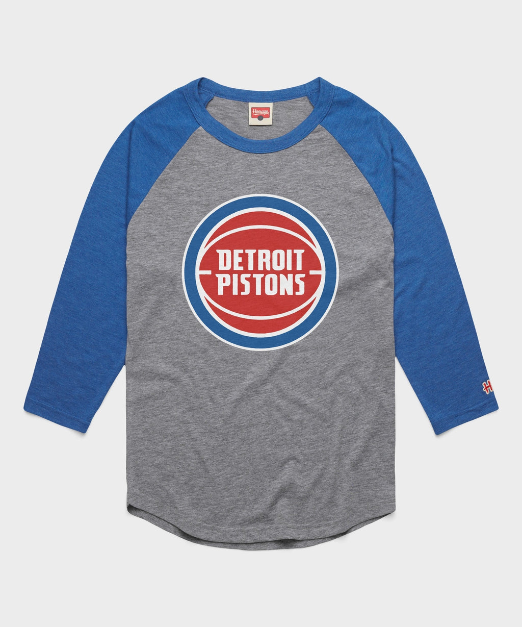 Detroit Pistons Logo Raglan product image 1