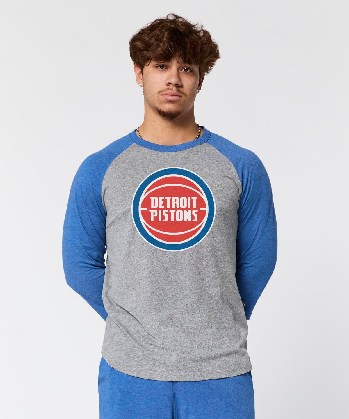 Detroit Pistons Logo Raglan product image 3