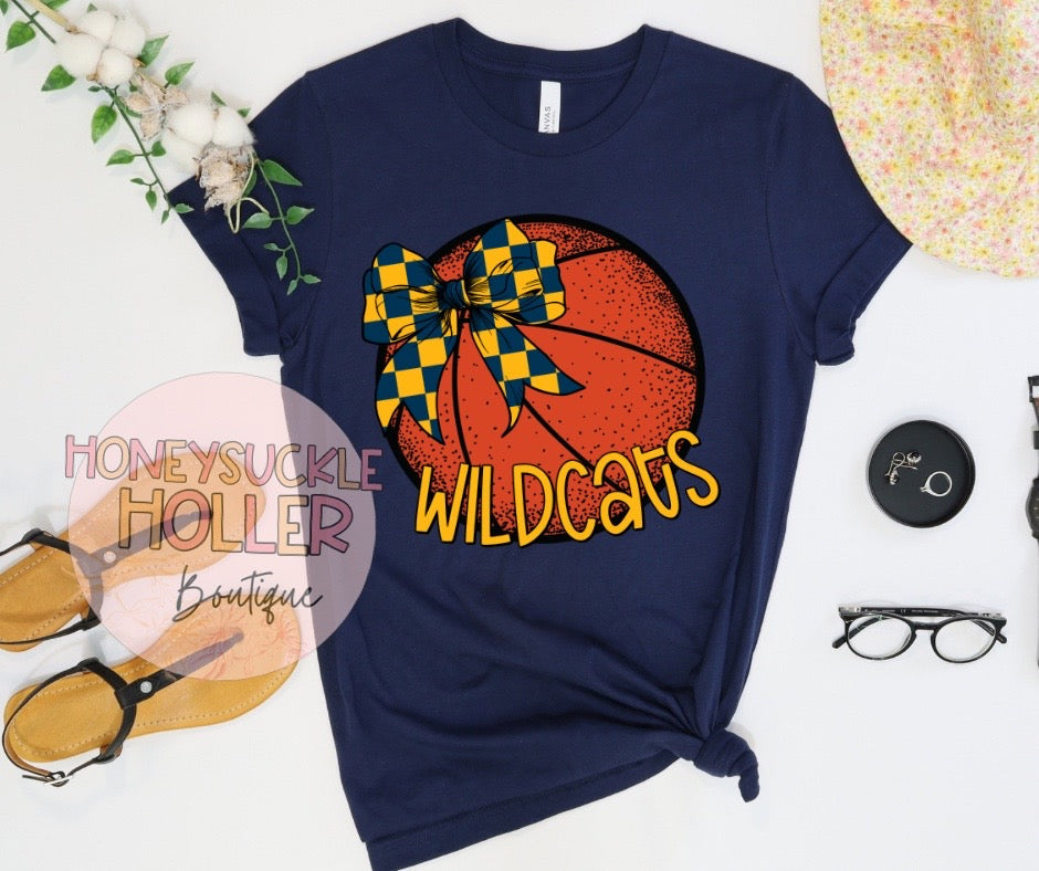 Wildcats Basketball Bow