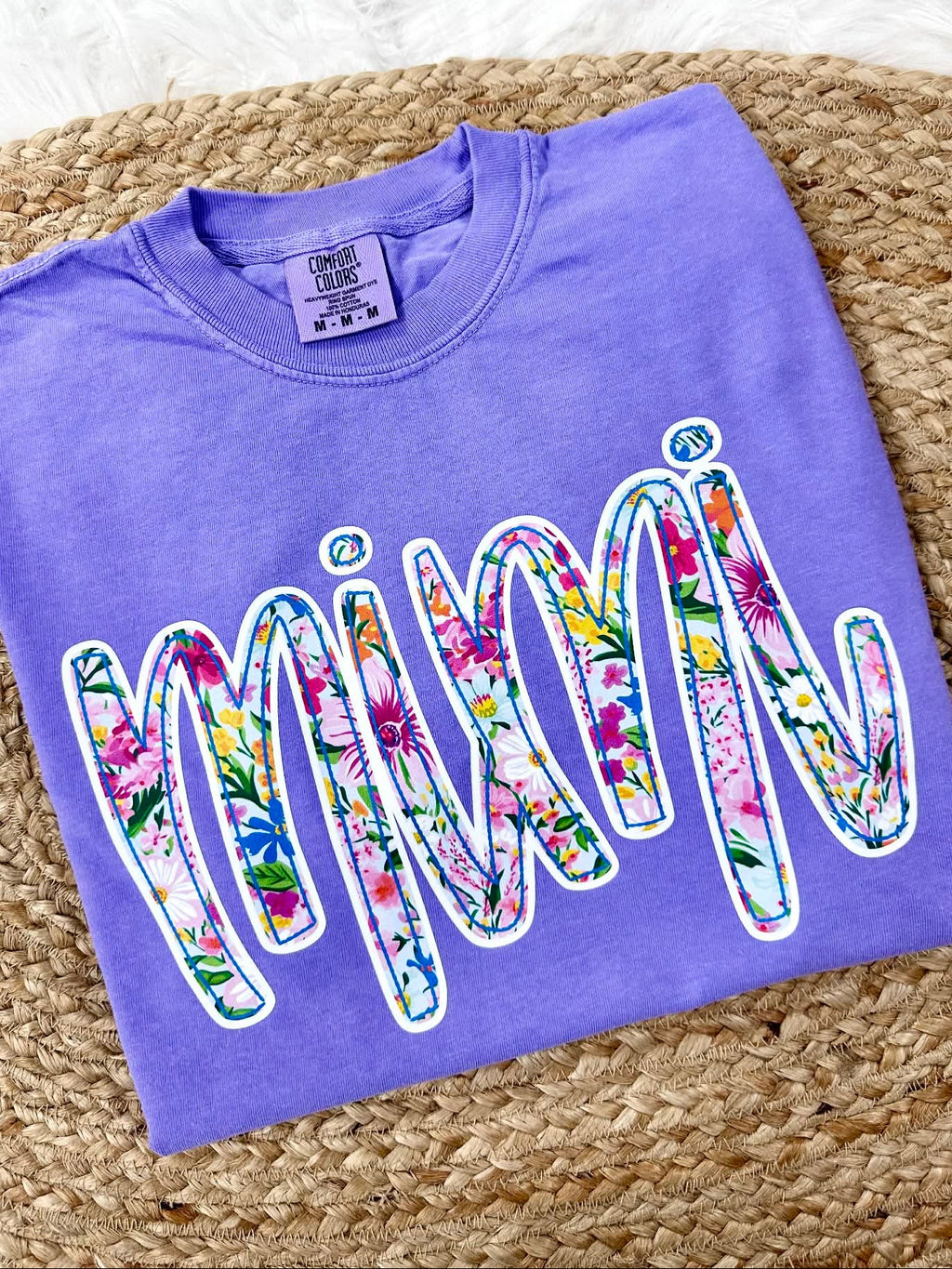 Custom Spring Floral 2 Blue DTF