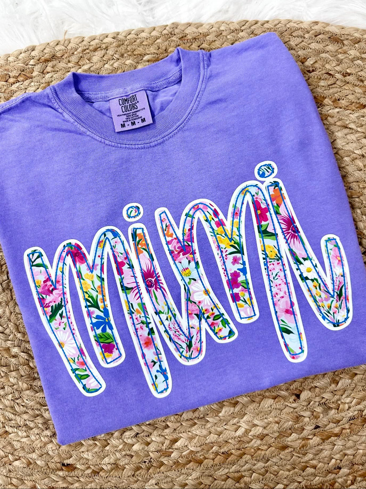 Custom Spring Floral 2 Blue DTF