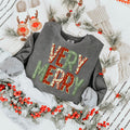 Very Merry Christmas Patchwork | Pepper Crewneck | Wholesale