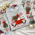 Christmas Tree Truck Tis the Season | Ash Gildan Crewneck | Wholesale