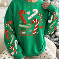 Sweet But Twisted Candy Canes | Green Gildan Crewneck