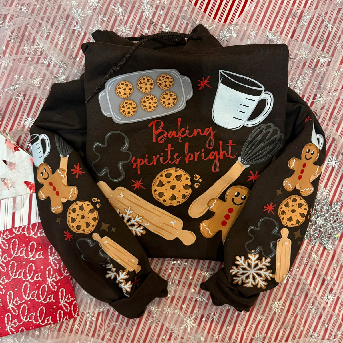 Baking Spirits Bright Christmas Cookies | Dark Brown Gildan product image 1
