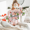 It's the Most Wonderful Time of the Year Christmas Lights | Light Pink Gildan Crewneck | Wholesale