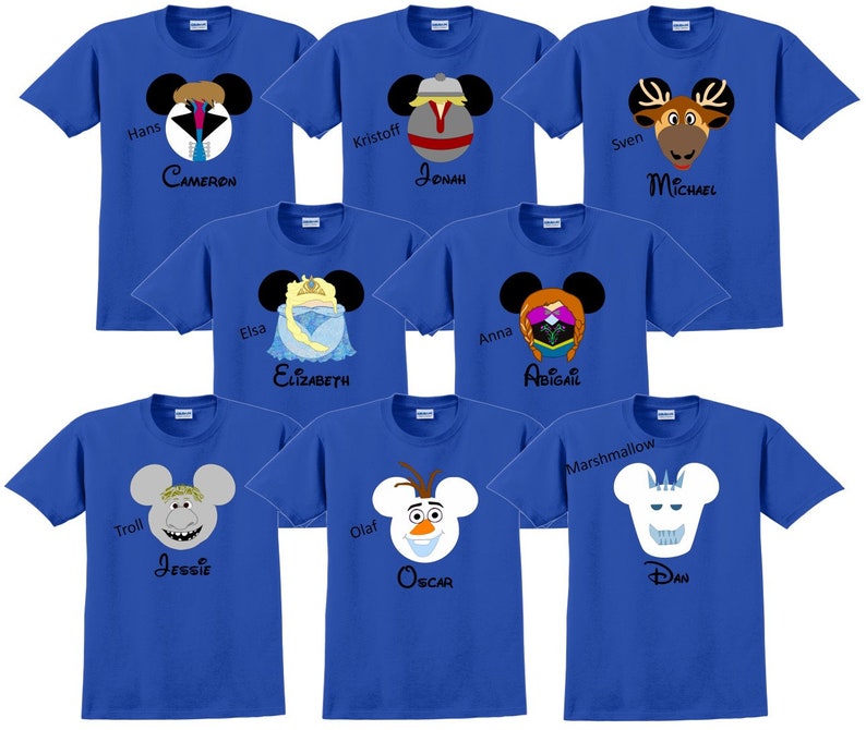 Disney World Shirt FROZEN Vacation Group Shirts Matching product image 1
