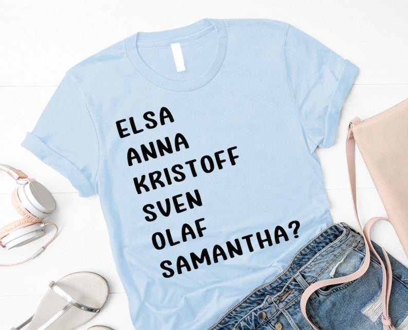 Disney Frozen Shirt, Disney Frozen Birthday Shirt, Frozen Disney Shirt, Elsa Anna Kristoff Sven Olaf Samantha, Frozen Shirts Toddler - 4X