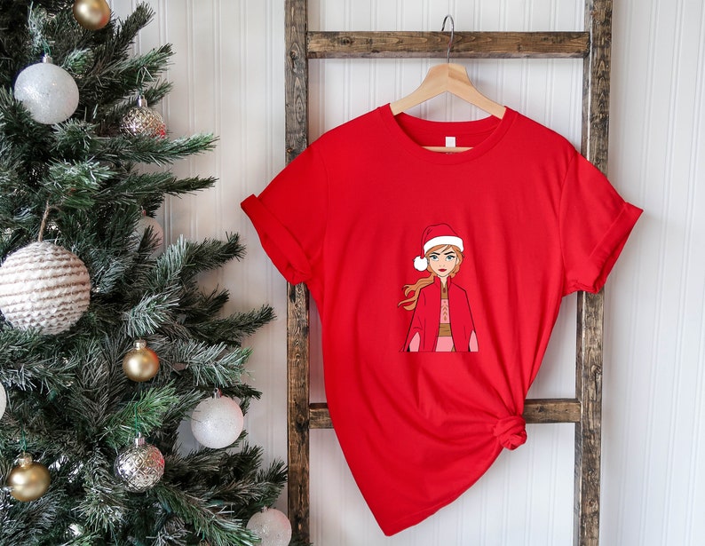 Princess Anna Christmas T-Shirt, Frozen Shirt, Disney product image 5